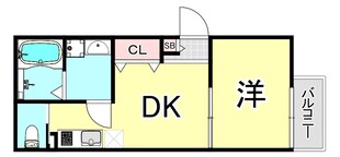 キャッスルコート立花ウエストの物件間取画像